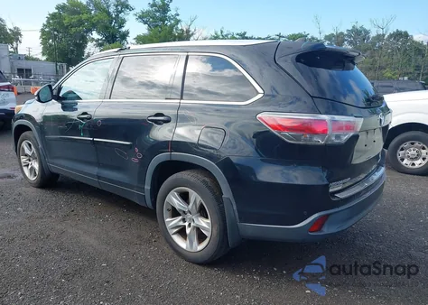 2014 Toyota Highlander Limited V6 z USA, uszkodzony, nr VIN 5TDDKRFH7ES036317